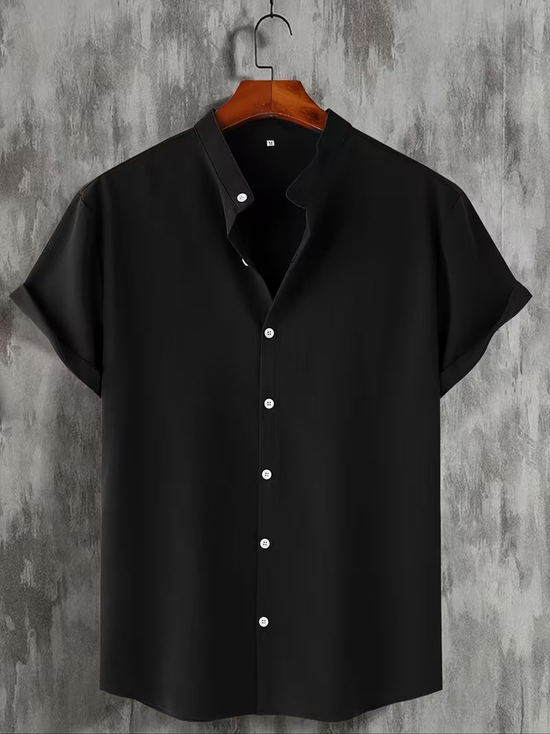 Camicia Henley Uomo — Fresca Tutto il Giorno