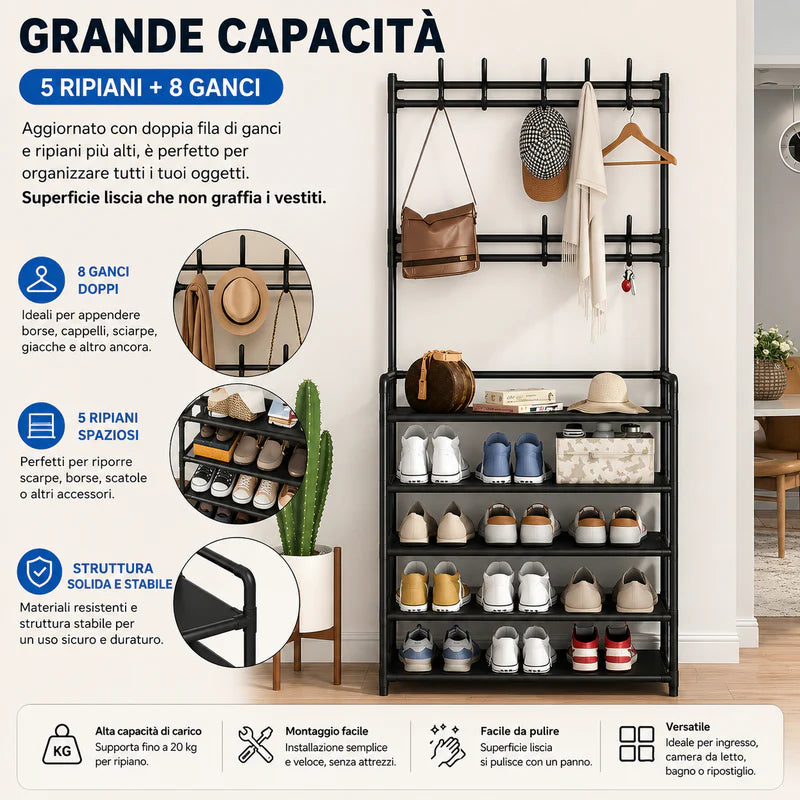 Appendiabiti Ingresso con Panca Scarpe